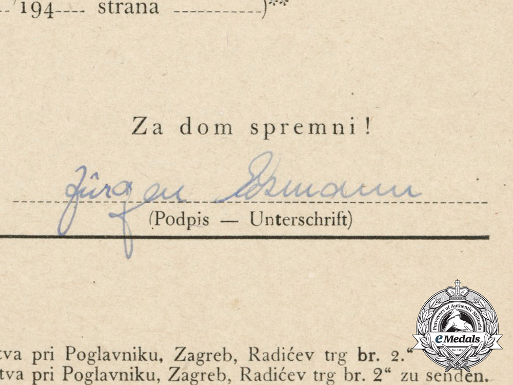 three_second_war_period_croatian_documents_confirming_the_award_received_d_8348