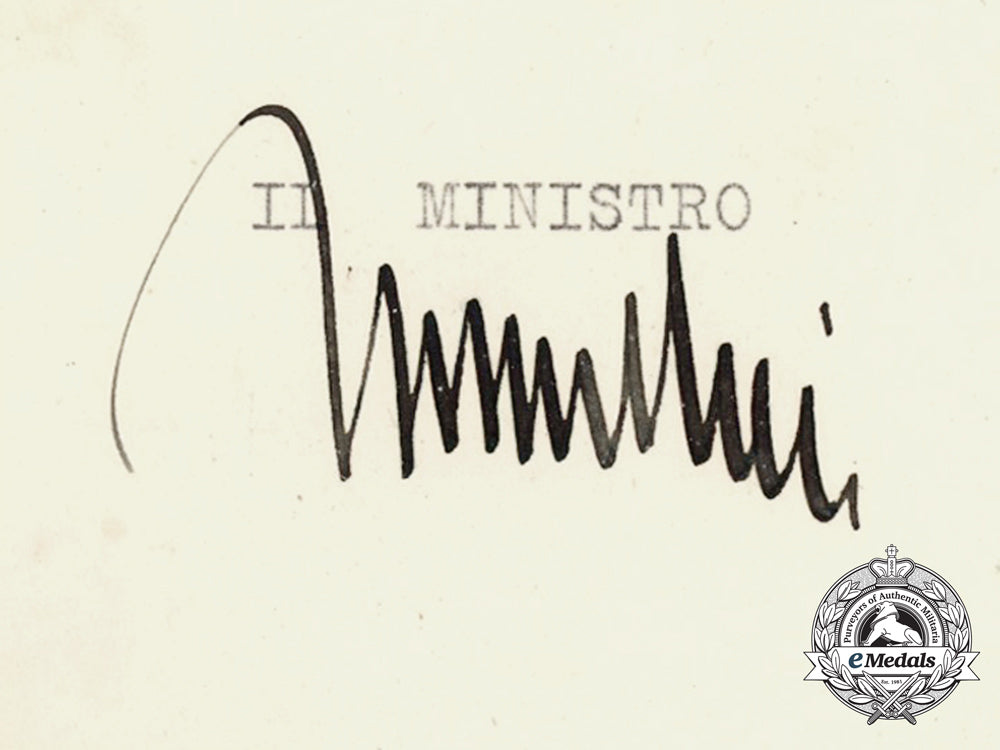 an_italian_national_institute_for_cultural_relations_document_signed_by_mussolini_d_8436