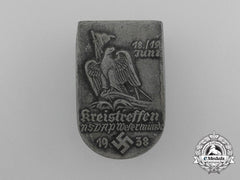 A 1938 Nsdap Westermünde District Council Day Badge By Albert Ihne