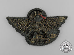 Italy. A Tank Driver Bullion Badge