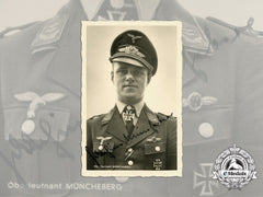 A Signed Picture Postcard Of Luftwaffe Ace Joachim Müncheberg