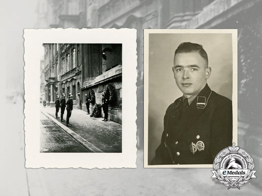 germany,_ss._three_photographs;_ss_member&_ss_guards_at_the_feldherrnhalle_d_8550