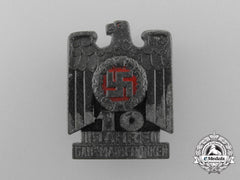 A 1936 “10 Years Of Nsdap In The District Wiesbaden” Badge