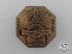 A 1934 “The Saar Is German” Badge