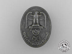 A Reichsnährstand/Blood And Soil 40-Year Of Service Badge