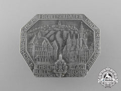 A 1936 Nskov “4Th Swabian Front Soldiers And War Casualties Remembrance Day” Badge