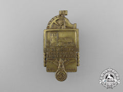 A 1939 Gladebach Nsbo “Only Work Is Noble” Inauguration Of The Flag Badge