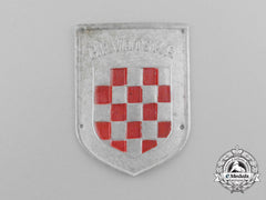 A Second War Croatian “Hrvatska” Army Volunteer Shield