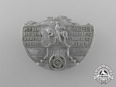 A Third Reich Period “With The National Socialist Kraft Durch Freude Community To District Koblenz” Holiday Badge