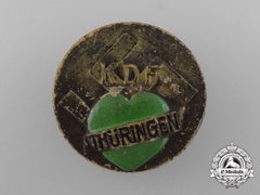 A Third Reich Period Thüringen Strength Through Joy Badge