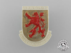 A 1939/1940 Tirol-Vorarlberg Winter Aid Of The German People Badge