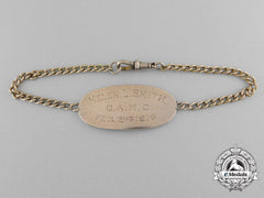 A First War Gold Id Bracelet Of To Canadian Nursing Sister Helen Lawrie Smith