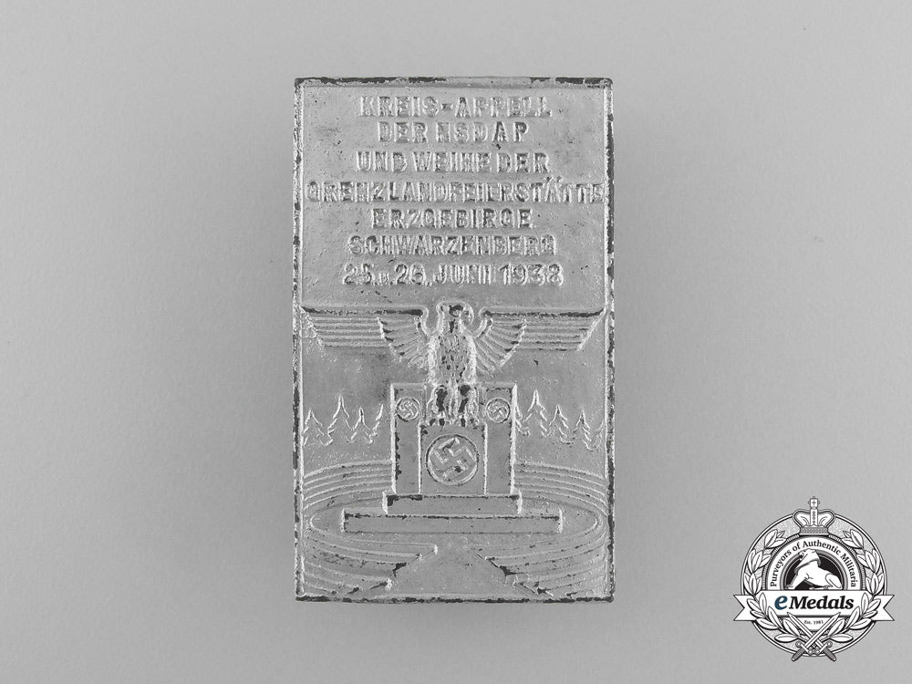 a1938_schwarzenberg_nsdap_kreis-_appell_and_blessing_of_the_flag_ceremony_badge_by_fechler_of_bernsbach_d_8932