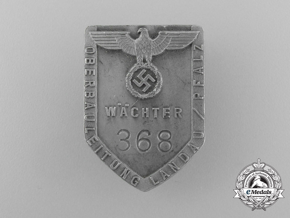 a_landau/_pfalz_construction_management_guard’s_badge_d_8940
