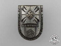 A 1935 Werther 1St District Gymnastics Festival Badge