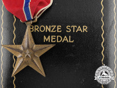 An American Bronze Star With Case