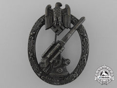 A Fine Wehrmacht Army (Heer) Flak Artillery Badge By C. E Juncker