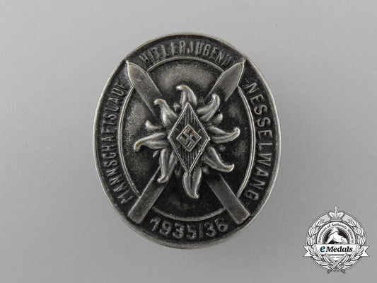 a1935/36_hj_nesselwang_garrison_ski_badge_d_9116