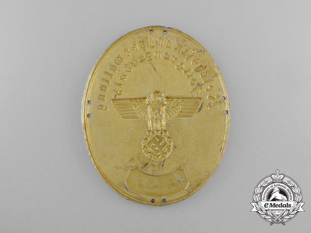 a_german_duty_administration_and_border_protection_badge;_numbered_d_9183