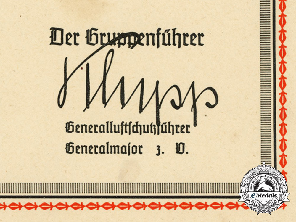 an_award_document_for_volunteer_work_in_the_national_air_raid_protection_league_d_9206