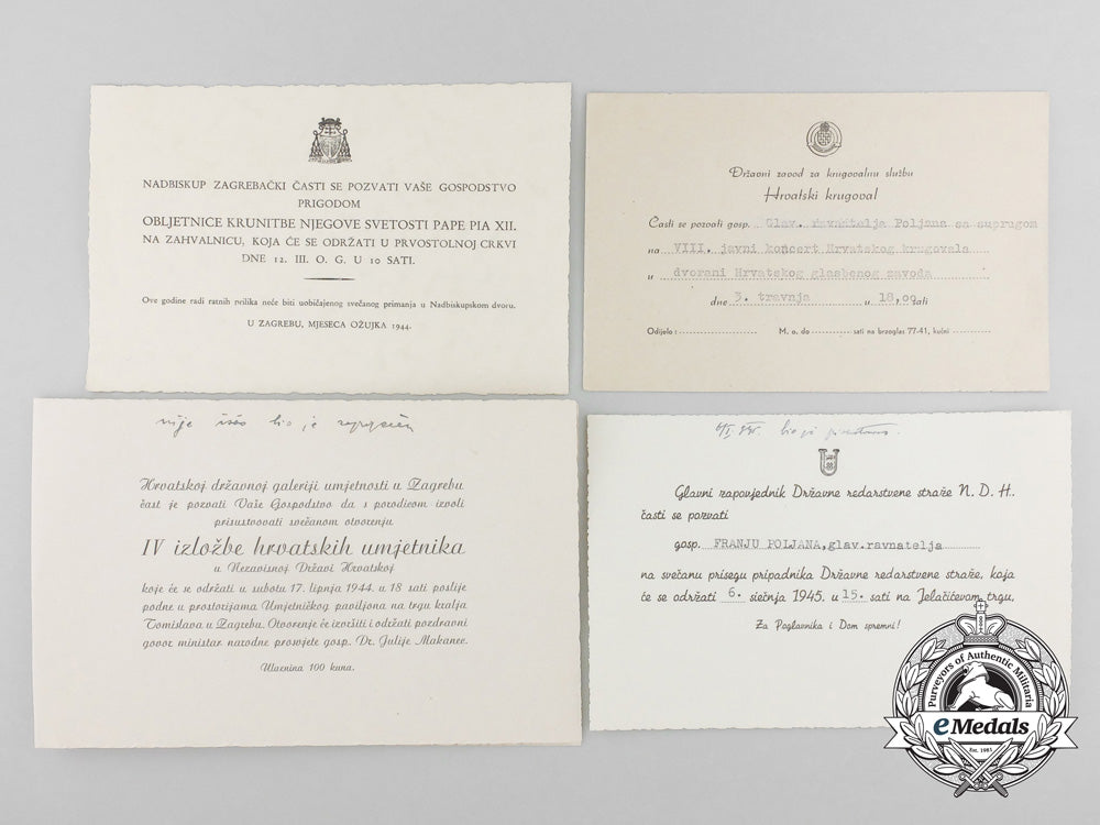 four_second_war_croatian_invitations_to_events_in_zagreb,1942-1944_period_d_9260_1