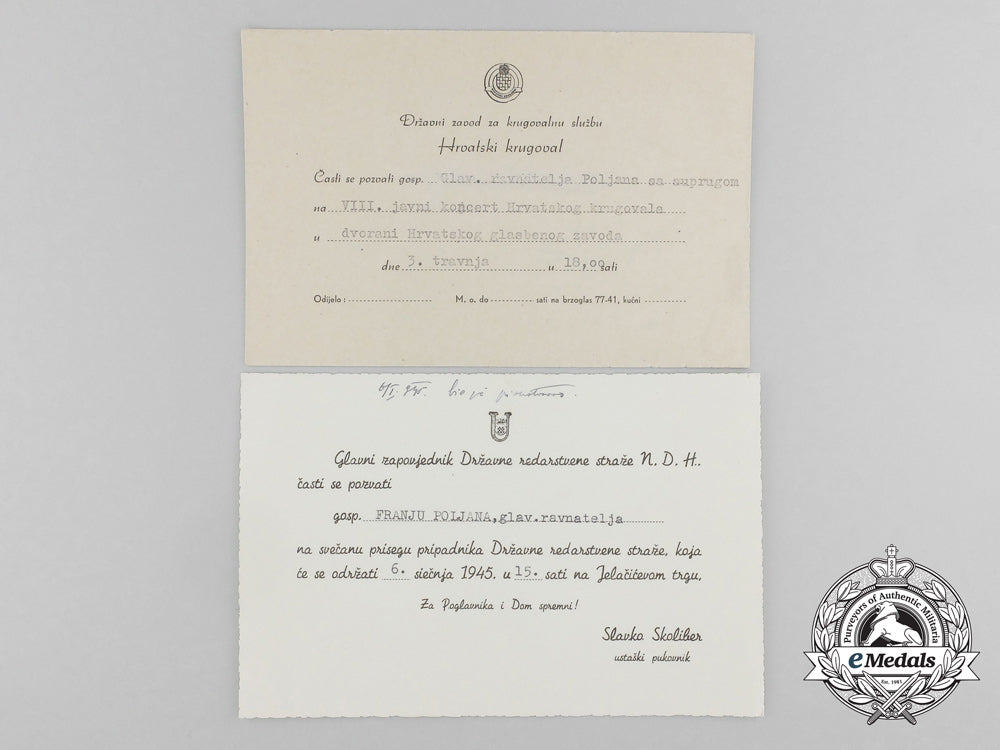 four_second_war_croatian_invitations_to_events_in_zagreb,1942-1944_period_d_9261_1