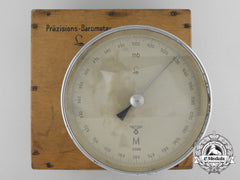 A Cased 1942 Issue Kriegsmarine Bulkhead Aneroid Barometer By Lufft Metallbarometerfabrik Gmbh