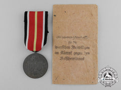 A Spanish Blue Division Commemorative Medal, With Pocket Of Issue