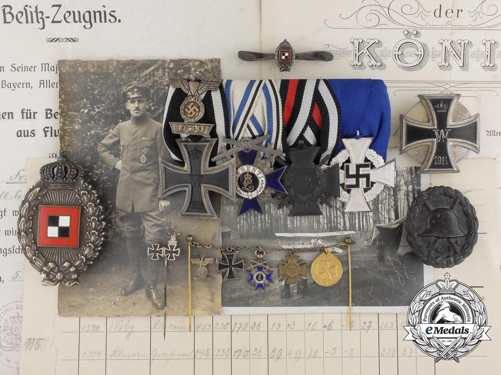 a_superb_bavarian_first_war_observers'_grouping_to_lieutenant_fritz_hofmann_d_9337_1