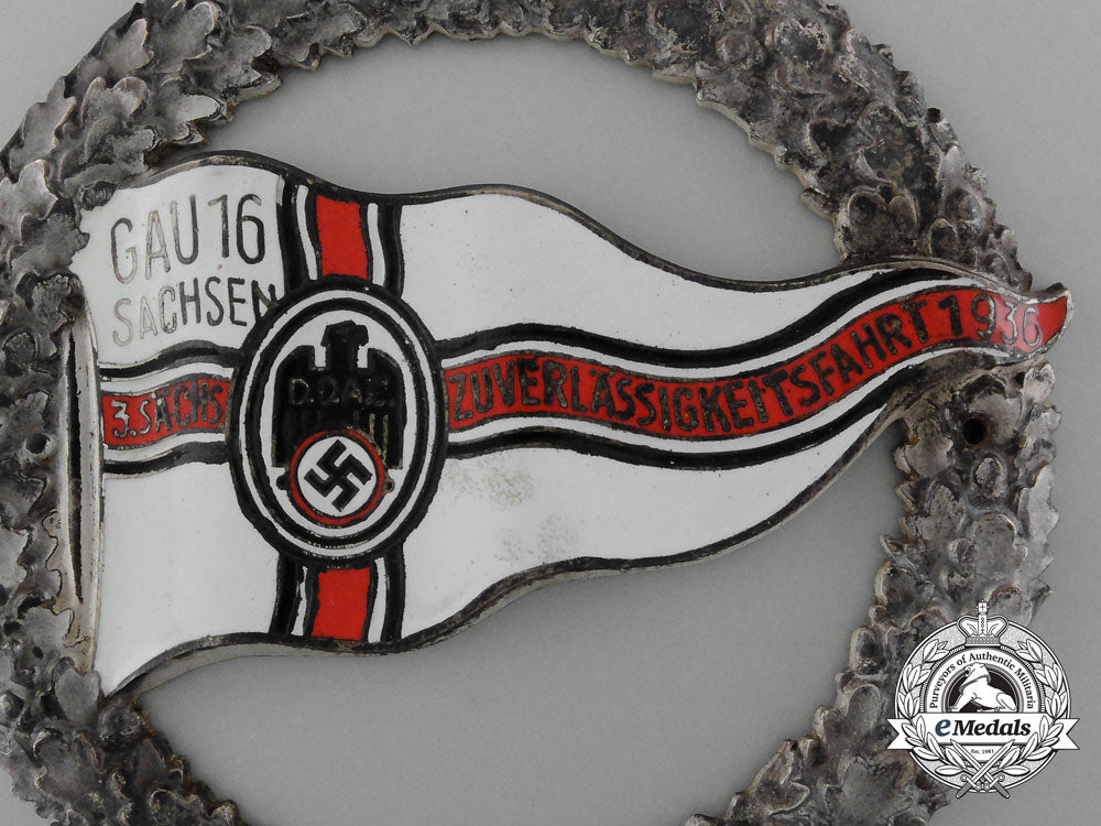 a1936_saxony_district_german_automobile_club_driver’s_training_car_plaque_by_hermann_aurich_d_9356