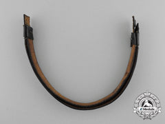 A German Second War Nco’s Visor Cap Leather Chinstrap
