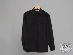 A Rare Ss Black Panzer Service Shirt