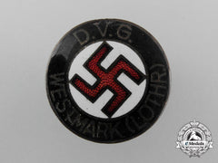 A Deutscher Volksgenossen Bund (Dvg) Westmark Membership Badge By Fritz Mannheim