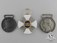 Three Italian Orders, Medals, And Awards