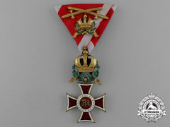 An Austrian Order Of Leopold; Knight Commander With War Decoration And Crossed Gold Swords