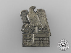 A 1936 Duisburg District Council Day Badge