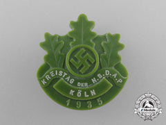 A 1935 Nsdap Cologne District Council Day Badge By Pollopas