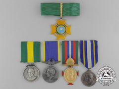 Five Brazilian Medals & Awards