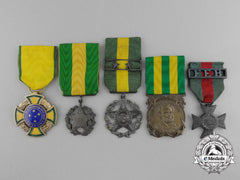 Five Brazilian Medals & Awards