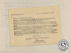 A 1935 Invitation To The Patrons Of The Ss-Motorstandarte 20 To A Social Dinner