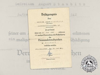 a_black_grade_wound_badge_award_document_to_the3_rd_army_flak/_artillery_abteilung312_d_9793