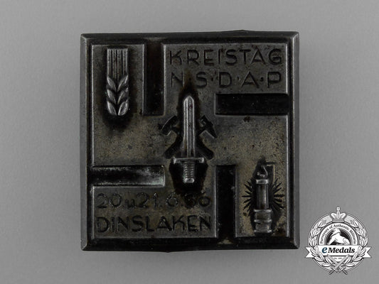a1936_nsdap_dinslaken_district_council_day_badge_d_9805_1