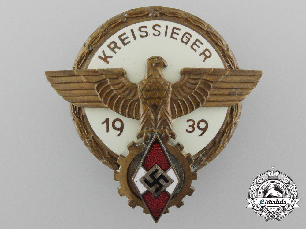 a_kreissieger_badge_with_matching_honourary_award_certificate_presented_to_charlotte_teufel_d_9820