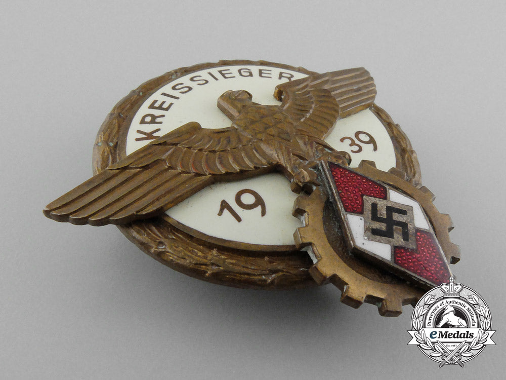 a_kreissieger_badge_with_matching_honourary_award_certificate_presented_to_charlotte_teufel_d_9823