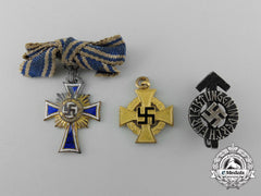 A Lot Of Three Third Reich Period German Miniature Awards And Decorations