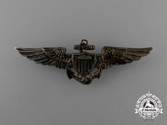 A 1940’S United States Navy Reserve Pilot Sterling Silver Wing