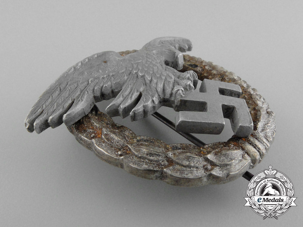 a_scarce&_early_luftwaffe_observer'_badge_with_aluminum_eagle_d_9990