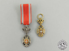 Serbia. Two Miniature Orders Of The White Eagle