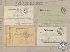 Five First War German Feldpost Letters