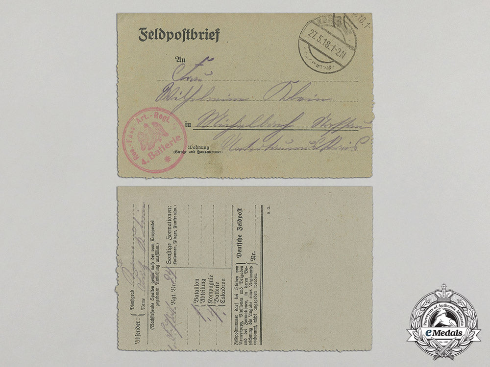 five_first_war_german_feldpost_letters_dd_1114